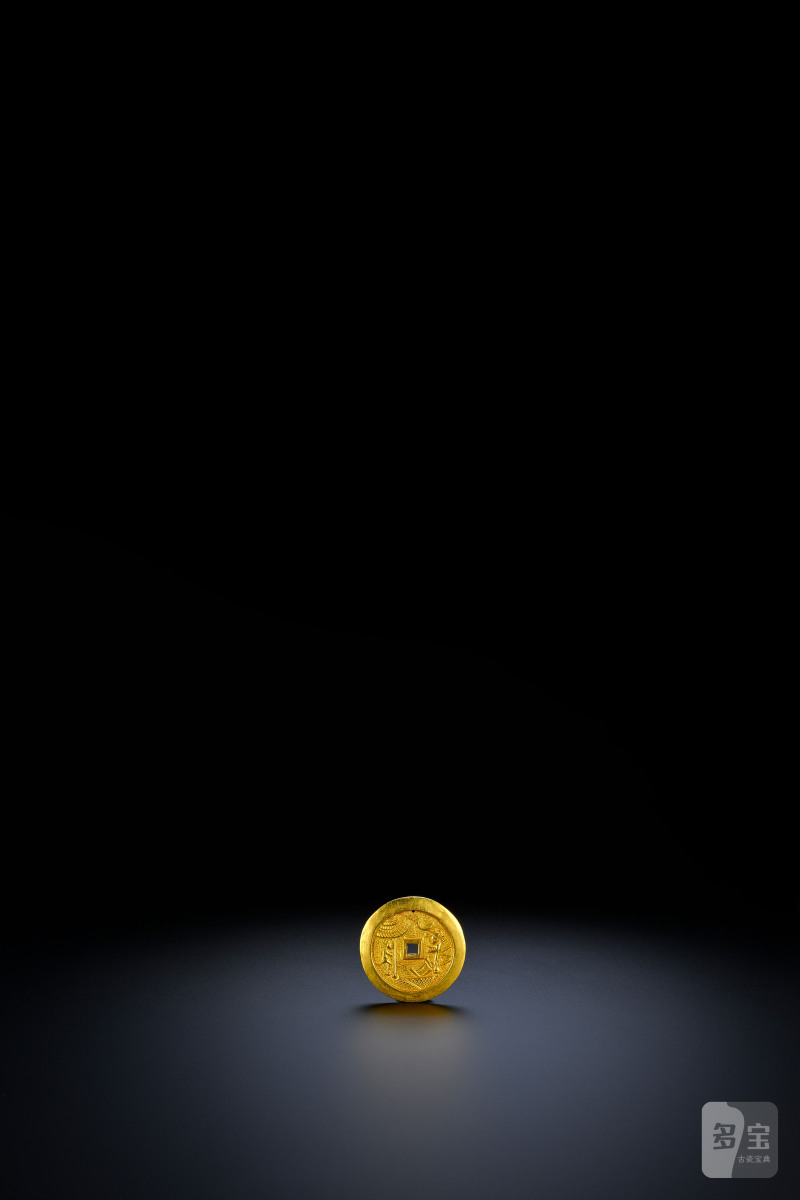 明 金锤蹀人物故事纹坠 - 图4